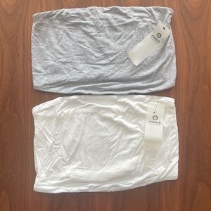 MonoB- Set of 2 Bandeau Bra/Tops -Size Large